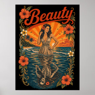 Poster Beleza - memento mori no paraíso