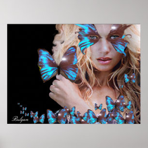 POSTER BELEZA MISTERIOSA COM MANTEIGA AZUL