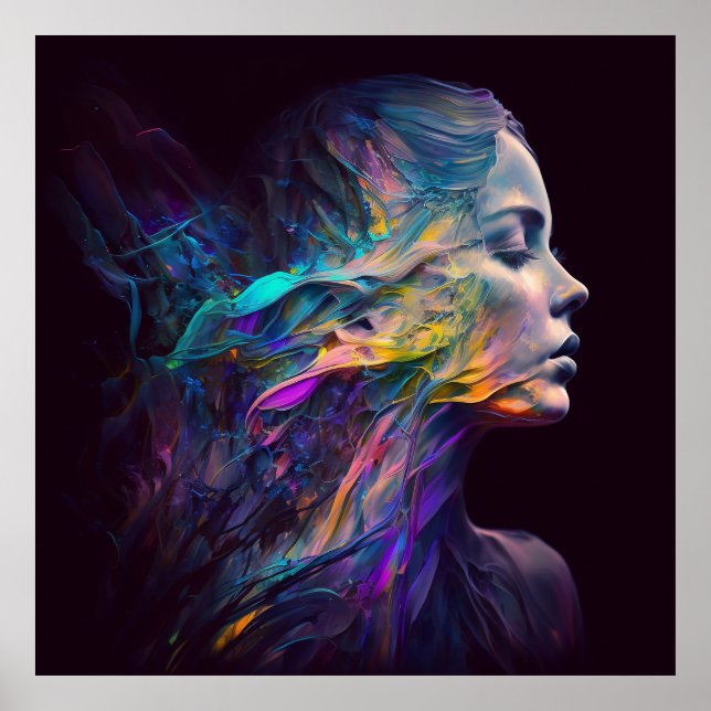 Poster Beleza radiante com esquema de cores vívidas (Frente)