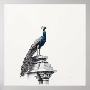 Poster Beleza Regal: Arte Pavão