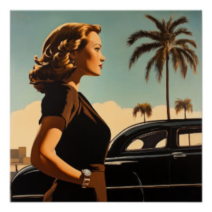 Pôster Beleza Retro de Los Angeles