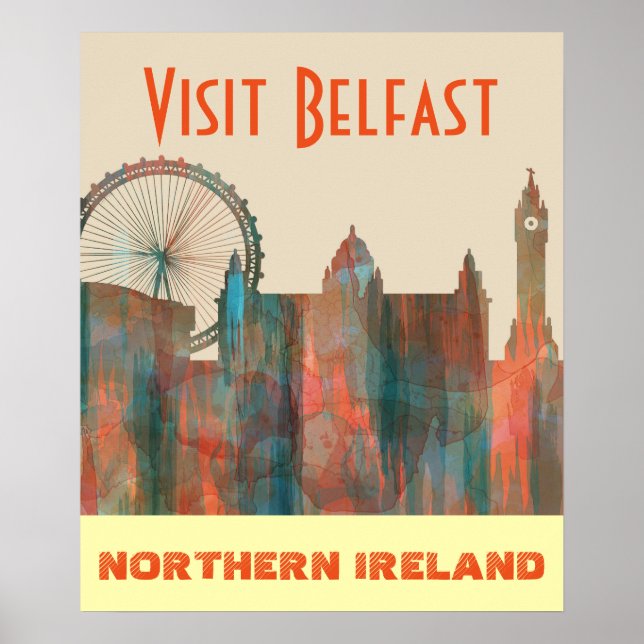 POSTER BELFAST, IRLANDA NORTE (Frente)