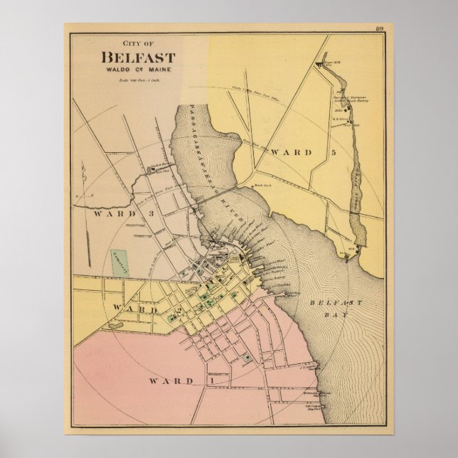 Pôster Belfast, Maine (Frente)