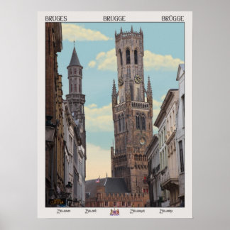 Poster Belfry em Brugge