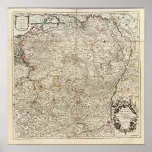 Pôster Bélgica e Países Baixos