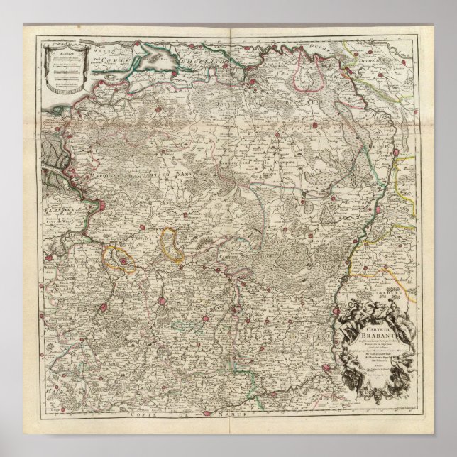 Pôster Bélgica e Países Baixos (Frente)