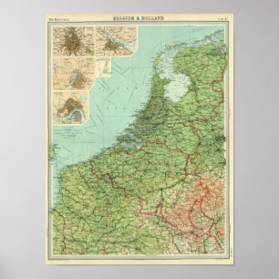 Pôster Bélgica & Holland