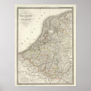 Poster Belgique, Hollande - Bélgica, Holland