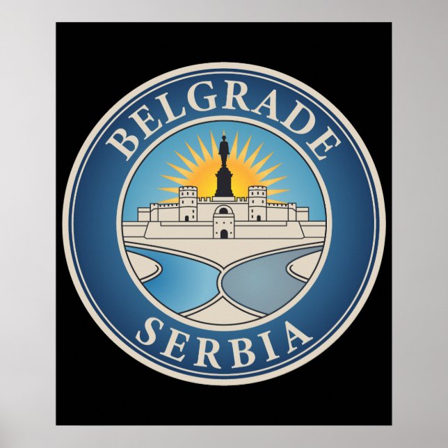 Poster Belgrade Serbia Eastern Europe (Frente)