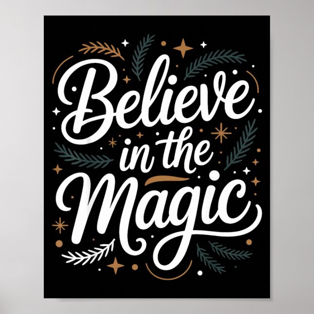 Poster Believe In The Magic Christmas Insred Holiday Remi (Frente)