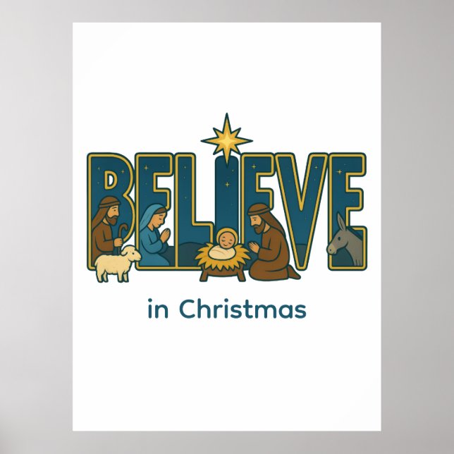 Poster Believe Nativity  (Frente)
