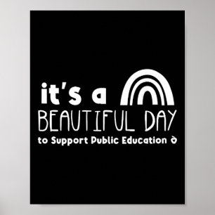 Poster Belíssimo Dia Para Apoiar o Professor de Educação