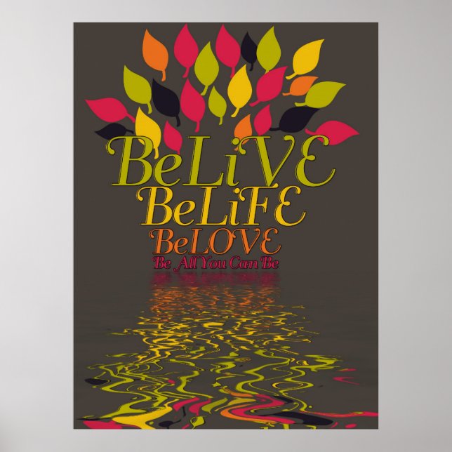 Poster BeLiVE BeLiFE BeLOVE (Frente)