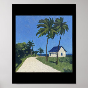 Poster Belize Paisagem Postada-impressionista Estilo de P