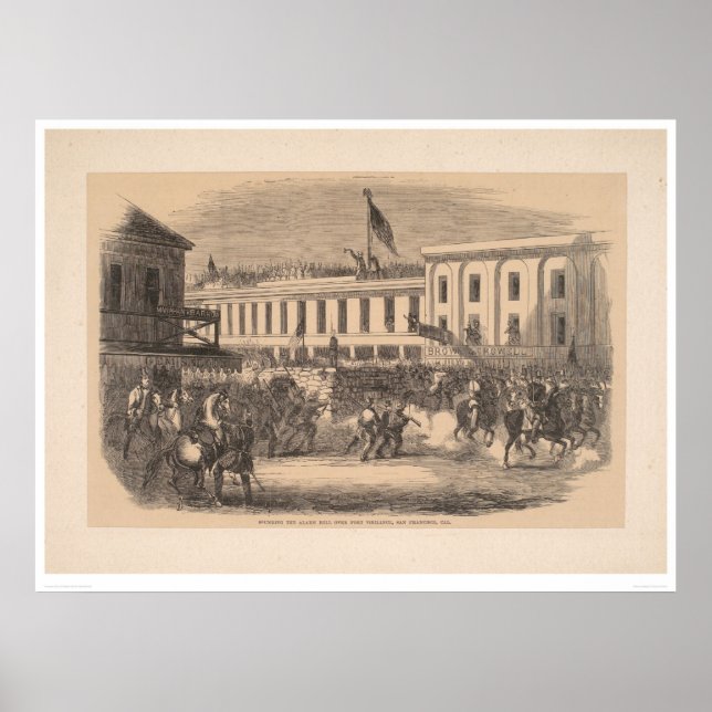 Pôster Bell de alarme sonoro sobre vigilância de portas ( (Frente)