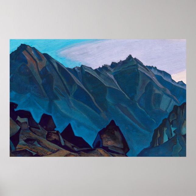 Poster Bell Mountain por Nicholas Roerich (Frente)