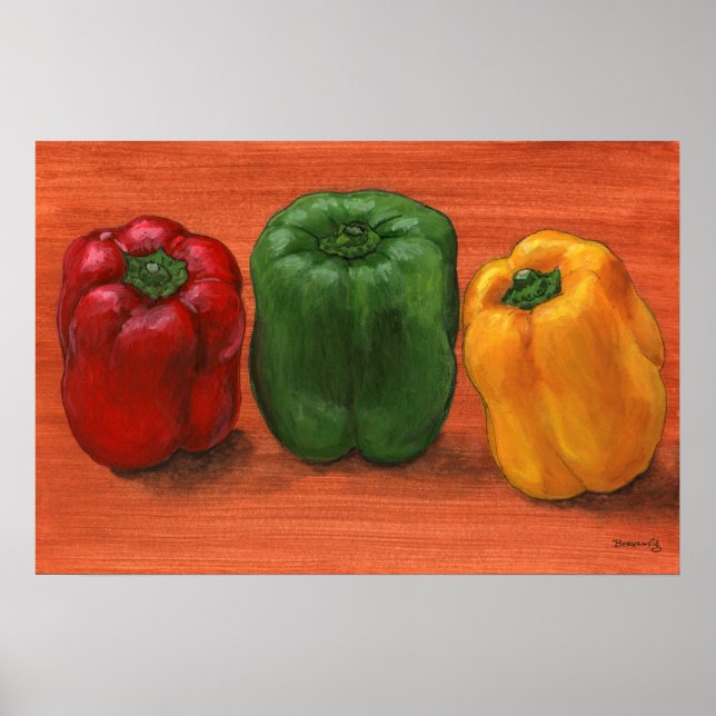 Poster Bell Pepper Trio (Frente)