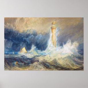 Pôster Bell Rock Lighthouse Joseph Mallord William Turner