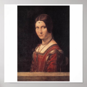 Poster Belle Ferronniere do La por Leonardo da Vinci