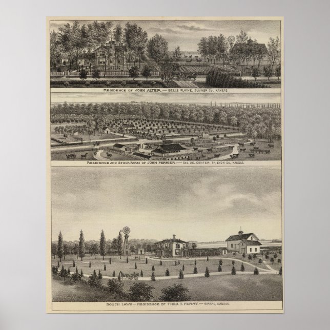 Poster Belle Plaine, Kansas (Frente)