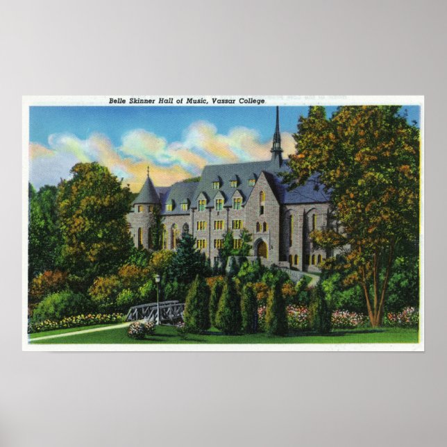 Poster Belle Skinner Music Hall, Vassar College (Frente)