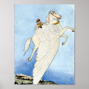 Pôster Bellerophon e Pegasus