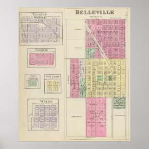 Poster Belleville, Talmage, Harbine, Elgo, Kansas
