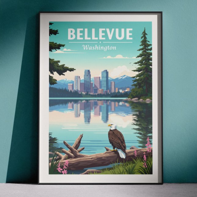 Poster Bellevue Washington Antigo (Criador carregado)