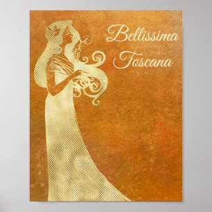 Poster *~* Bellissima Toscana Língua Italiana Toscana