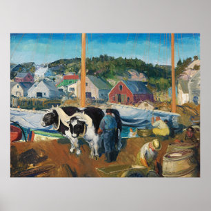 Poster Bellows - Ox Team, Wharf em Matinicusm