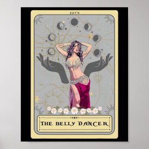 Poster Belly Dance Top Tarot Belly Dancing Tarot Card