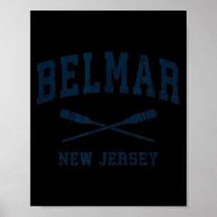 Poster Belmar Nova Jersey Antigos Remos Náuticos Esportes
