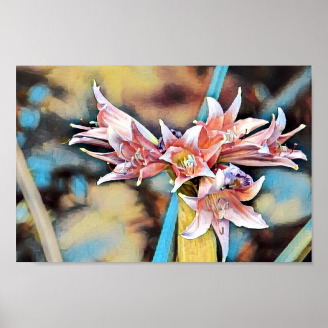 Poster Belo Abstrato, cor-de-rosa, Primavera (Frente)