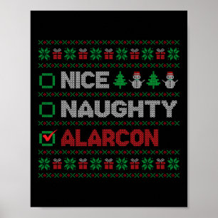 Poster Belo Alarco da Lista de Natal Feia