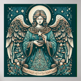 Poster Belo Angel Beneath sob as estrelas