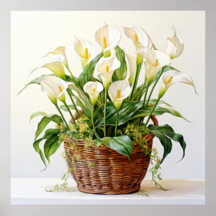 Poster Belo Blooming Calla Lily Flowers