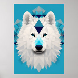 Poster Belo Boho Samoyed Puppy Dog