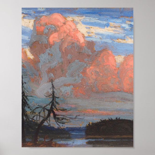 Poster Belo canadense Tom Thomson Algonquin (Frente)