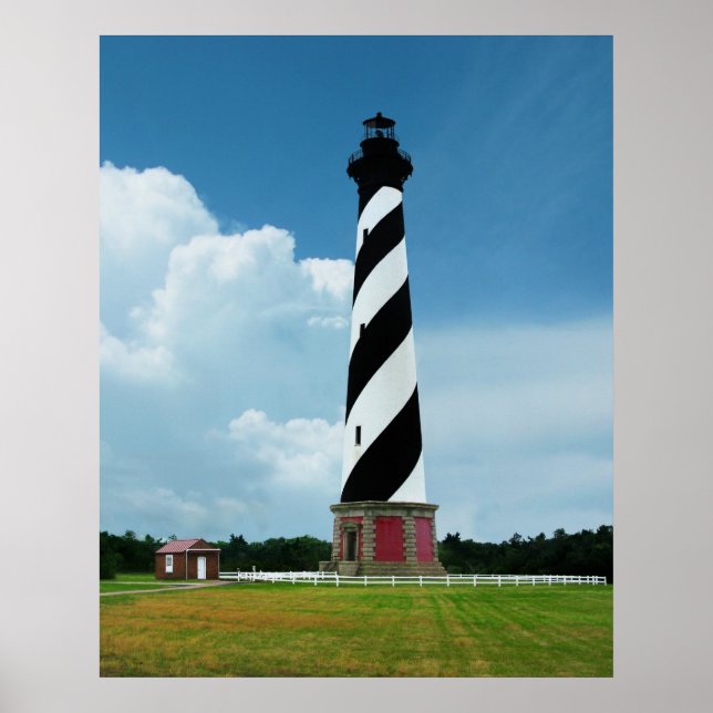 Pôster Belo Cape Hatteras Lighthouse Outer Banks NC (Frente)