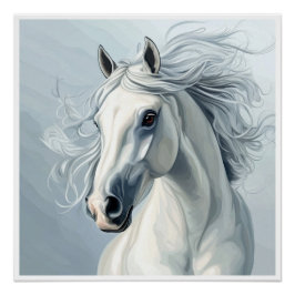 Pôster BELO CAVALO #1 Travesseiro decorativo