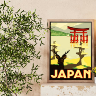 Poster Belo cenário japonês, Viagem do Japão