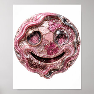 Poster Belo Design de ARTE ABSTRATA Prateado