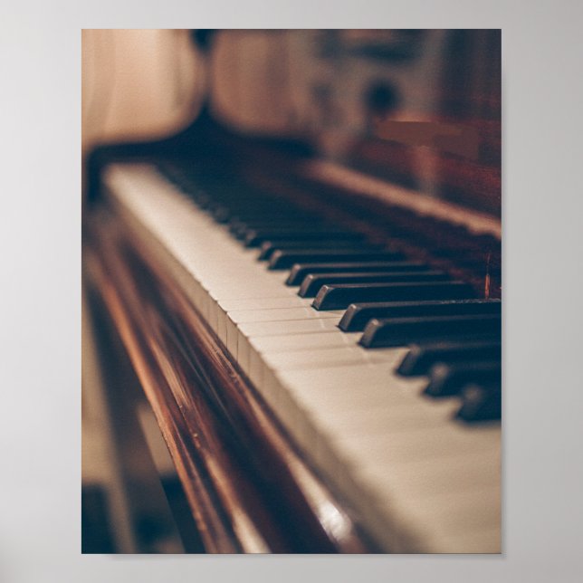 Poster Belo Design de Piano (Frente)