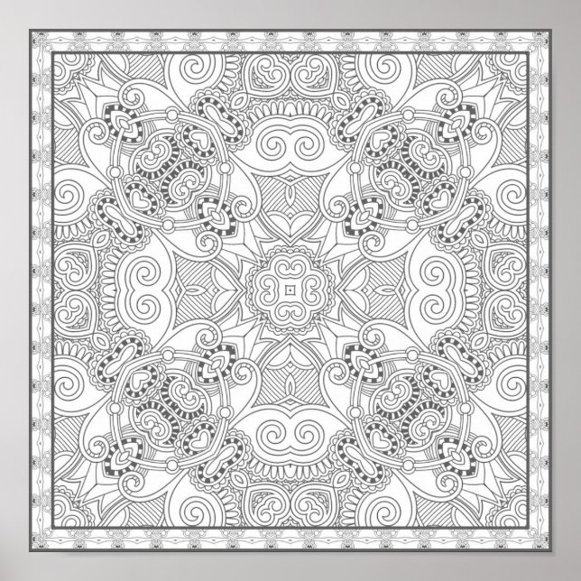 Pôster Belo Design Zendoodle 2 (Frente)