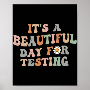 Poster Belo Dia Para Testar O Professor De Groovy No Dia