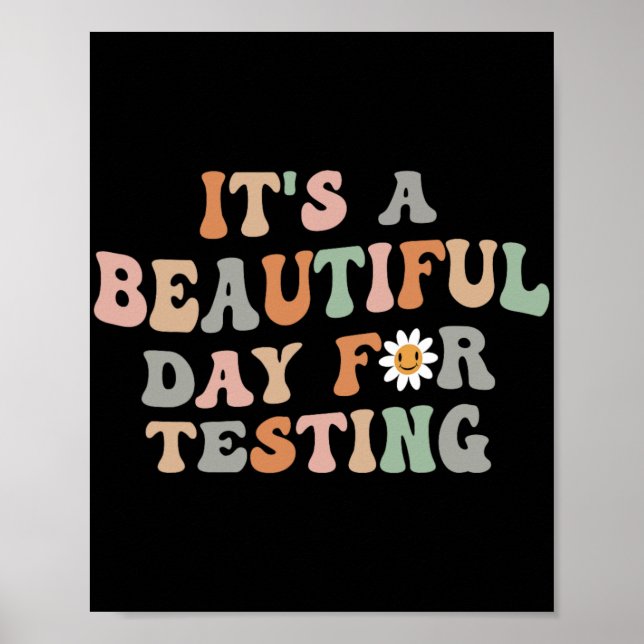 Poster Belo Dia Para Testar O Professor De Groovy No Dia  (Frente)