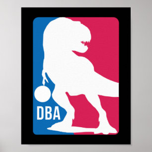 Poster Belo Dinossauro Basquete