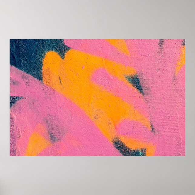 Poster Belo e brilhante grafite de arte de rua (Frente)