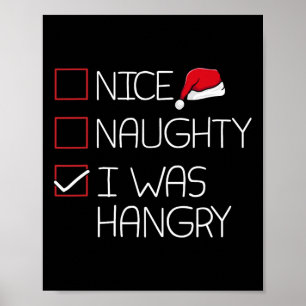 Poster Belo e travesso Natal Pajama Engraçado Humor X