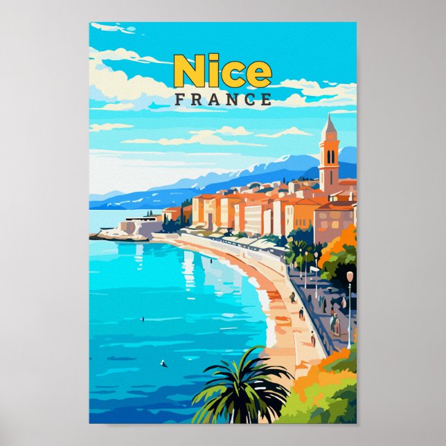 Poster Belo exemplo da arte de Viagem da França (Frente)
